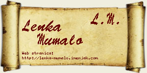 Lenka Mumalo vizit kartica